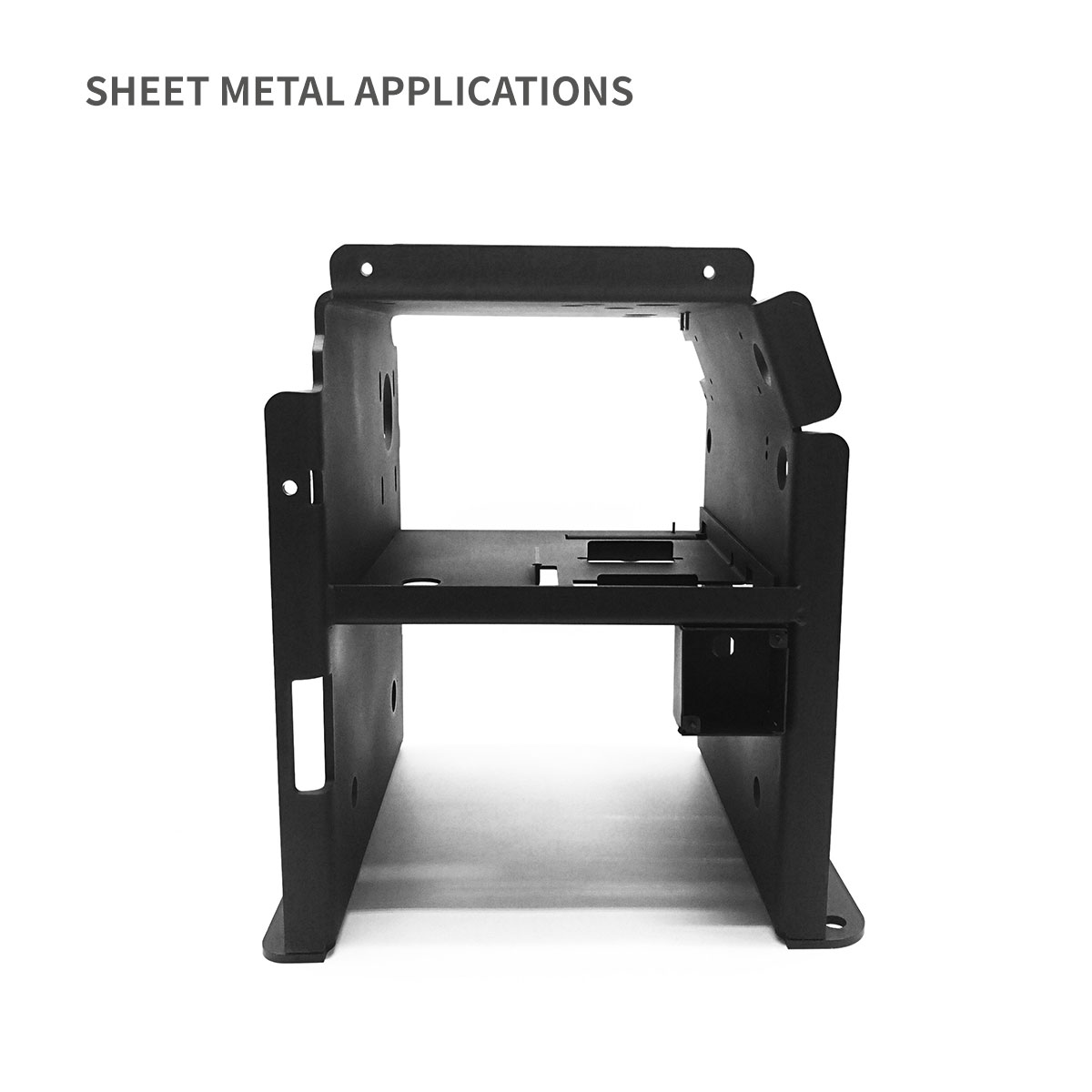 Heavy Duty Chassis Base with Large Capacity for Metal Enclosure with Din Rail