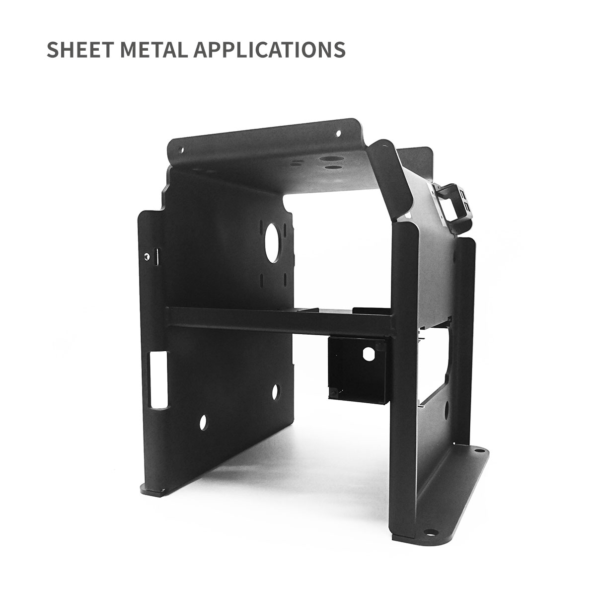 Heavy Duty Chassis Base with Large Capacity for Metal Enclosure with Din Rail