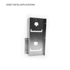 Outlet Sheet Metal Bracket for Metal Enclosure Fabrication