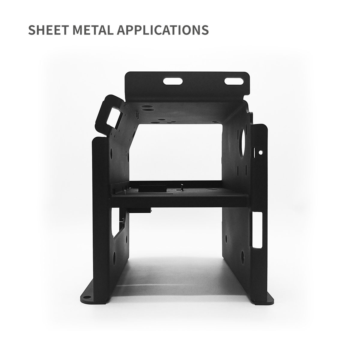Heavy Duty Chassis Base with Large Capacity for Metal Enclosure with Din Rail