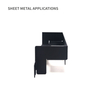 Mouting Bracket for Retangle Components of Bent Metal Enclosure