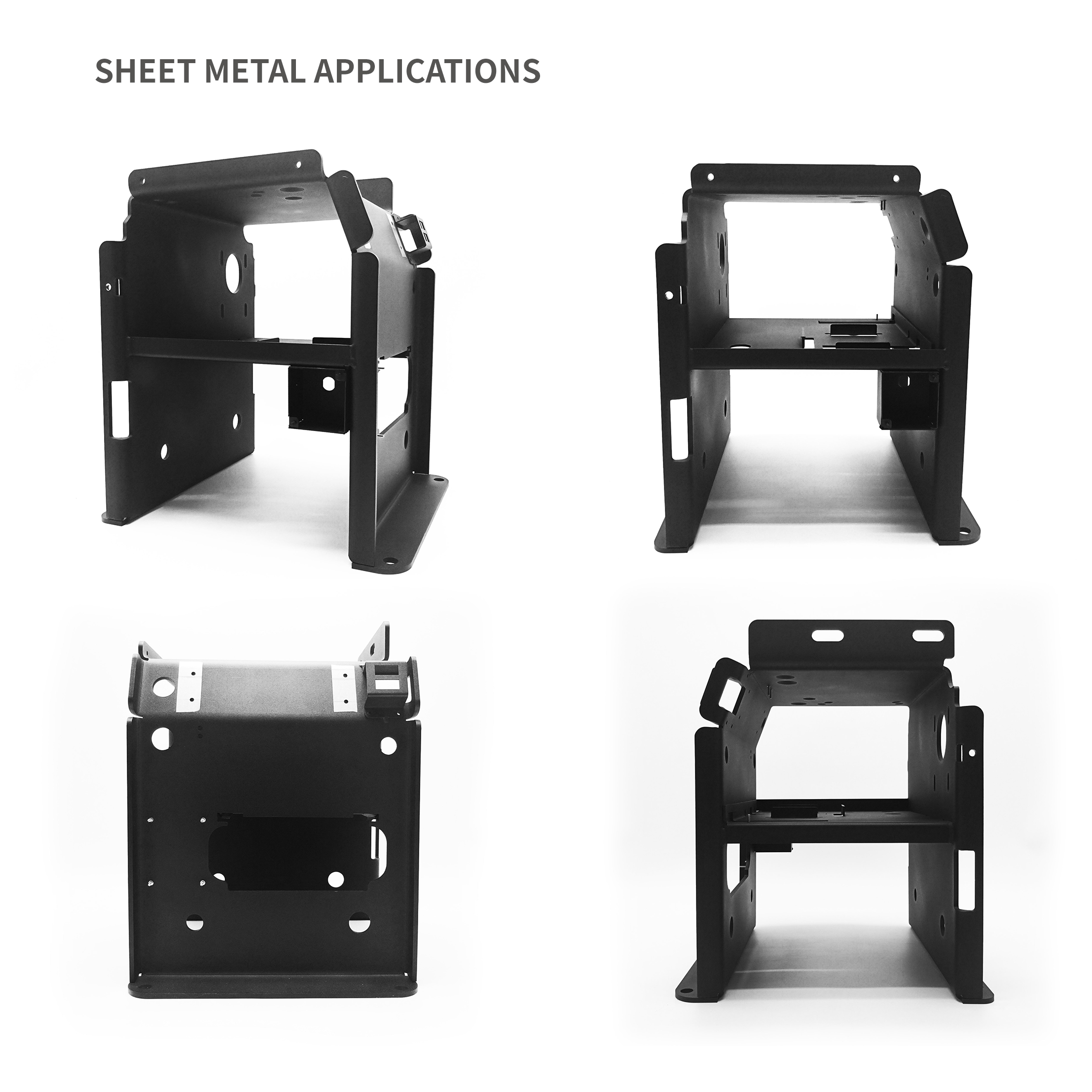 Heavy Duty Chassis Base with Large Capacity for Metal Enclosure with Din Rail